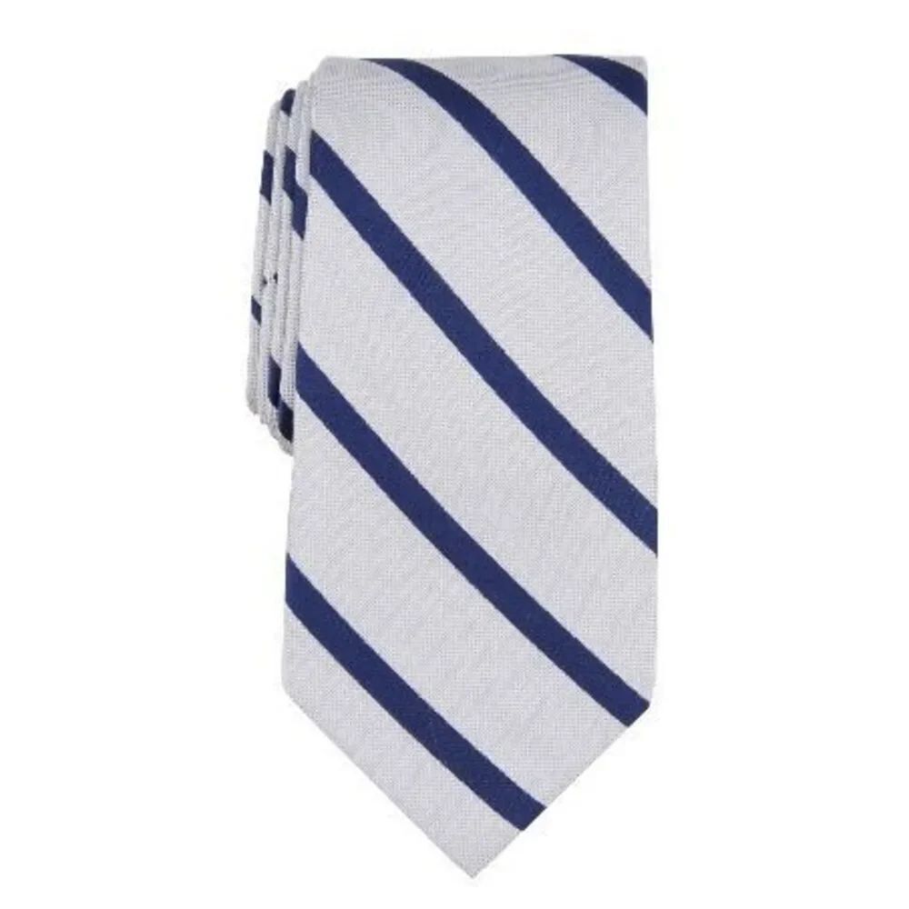 Michael Kors NWT 3” Hughes Stripe Tie Grey OS